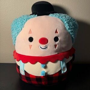 UKEE 🤡 HTF Teal & Red Clown Original Squishmallow by Kelly Toy NWT
